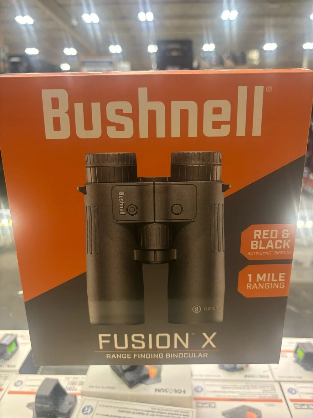 Bushnell Fusion X Binoculars in Orange and Black